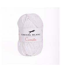 Pelote de coton Comète - Cheval Blanc 011 Blanc