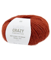 Fil exceptionnel à tricoter Luxury Crazy Composition Aran - Rico Design 06 Praline