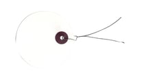 Etiquettes blanches rondes Ø 5cm + fil métallique 50 pièces