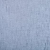 Tissu Double gaze de coton uni Bleu ciel