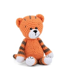 Kit de crochet Gründl Timmy le Tigre – Créez votre tigre amigurumi en 100 % coton Orange