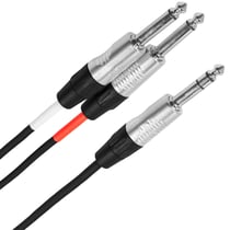 Câble micro Plugger Câble Y Jack mâle stéréo - Jack mâle mono 1m Touring