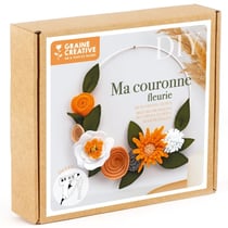 Kit DIY Ma couronne Fleurie - Graine Creative - Orange