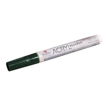 Crayon - feutre acrylique, vert foncé, Pointe ronde 2 - 4mm, avec soupape