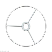 Armature abat-jour cercle avec bague Ø 10 cm