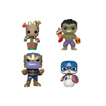 Marvel - Pack 4 Figurines POP! Marvel Holiday 9 cm