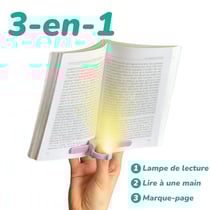 Lampe de lecture Lizia 3-en-1 - Violet