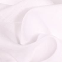 Tissu Ramie Lin uni Blanc