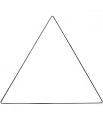 Anneau de métal triangle anthracite 30 cm pour décoration murale - Rico Design 30 Cm gris