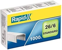 Boite de 1000 agrafes standard 26/6 galvanisées