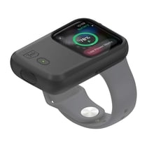 3mk Powerbank sans fil pour Apple Watch 44mm / 45mm 1200mAh Coque Silicone Noir