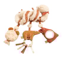 Spirale d'activités ours en peluche beige