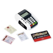 Terminal de paiement shopping center - lecteur carte bancaire - jeu marchande