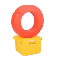 Ensemble de cerceaux 3 blocs jaune vert rouge orange - Velinda