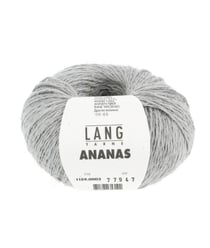 Pelote à tricoter ANANAS – Lang Yarns - Fil durable en lyocell et fibres d’ananas 03 Gris