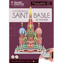 Graine Créative - Puzzle 3D maquette Cathédrale Saint Basil