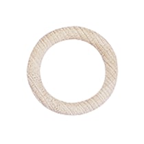 Anneaux en bois brut, 5,5 cm, 4 pces