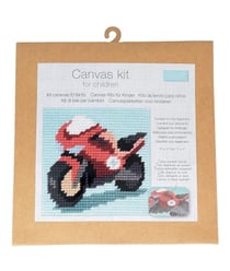Kits Canevas enfant - 17 x 17 cm -Trimits Moto
