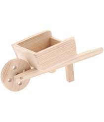 Brouette miniature, 12,5 x 4,5 x 5,1 cm pour le monde des lutins - Rico Design bois
