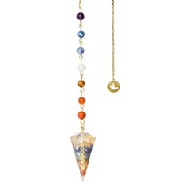 Pendule Orgonite 7 Chakras - Omsaé