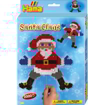 Boite perles a repasser pere noel anime - hama midi - 3422 - jeu creatif