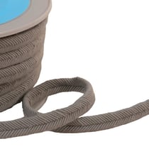 Double cordon fils 10mm gris au mètre