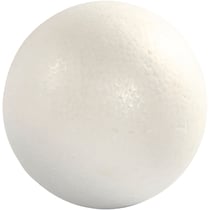 Boules en polystyrène, d 14,8 cm, blanc, 1 pièce