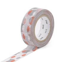 Masking tape - Cercles Orange - 10 m x 15mm
