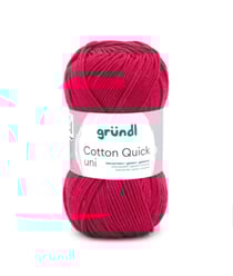 Fil à tricoter COTTON QUICK UNI - Gründl - PPSC - certifié Oeko-Tex 154 Rouge