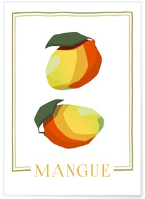 Affiche Abstract Mangue | A3 : 29,7x42cm