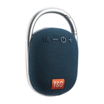 Mini Enceinte Bluetooth Portable Sans Fil Avec Lumière LED Pour Extérieur Son Surround 360° Bleu YONIS