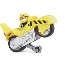 Pat patrouille moto pups : ruben avec sa moto chantier a retrofriction - figurine chien - vehicule de luxe - paw patrol - spin master - 20129829