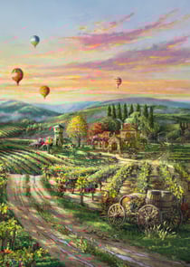 Puzzle 1000 pièces - Thomas Kinkade - Peaceful Valley Classiqueeyard - Schmidt Spiele