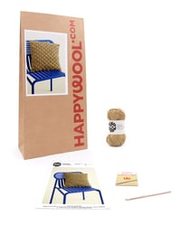 Kit Crochet Housse de coussin Dan NATUREL TU