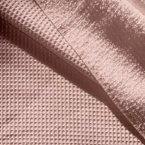 Tissu Nid d'abeille envers Eponge CosyWave Rose poudré