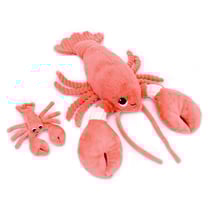 Les Déglingos Les PTIPOTOS by Peluche Maman Bebe I love you Homard Maman and Bebe Corail