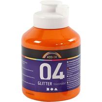 Peinture Acrylique Scintillante, orange, 500 ml/ 1 flacon
