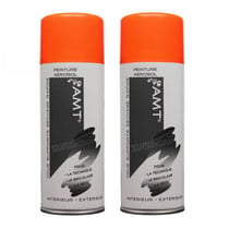 lot de 2 sprays de peinture - orange fluo - AMT