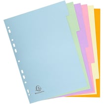 Intercalaires - 21 x 29,7 cm - 6 positions - Exacompta