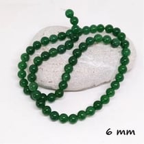Fil de 60 perles ronde en pierre naturelle aventurine 6 mm