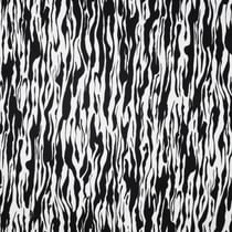 Tissu Jersey Milano lignes blanches sur fond Noir