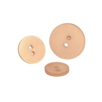 Lot de 6 boutons 2 trous satiné beige pierre