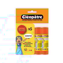Lot de 5 bâtons de colle - Blanche - Cléopâtre - Cléostick - 8g