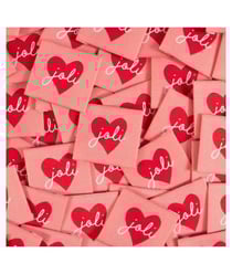 Étiquettes tissées ©ikatee - Joli Coeur - x5 joli coeur