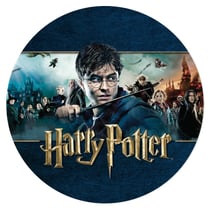 Disque gâteau Harry Potter - Saga (19 cm)