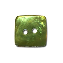 Bouton carré en Nacre couleur Jade