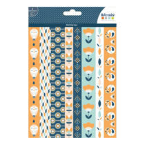 3 feuilles de masking tape "Blossom" ARTEMIO