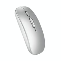 Souris Sans Fil 1600DPI 5 Boutons 28 Langues Rechargeable Voix Intelligente Blanc YONIS