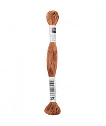 Fil à broder mouliné Uni - Rico Design 271 Marron