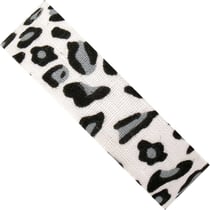 MégaCréa DIY - Fabric tape Ruban adhésif léopard noir blanc 1,5 cm x 3 m